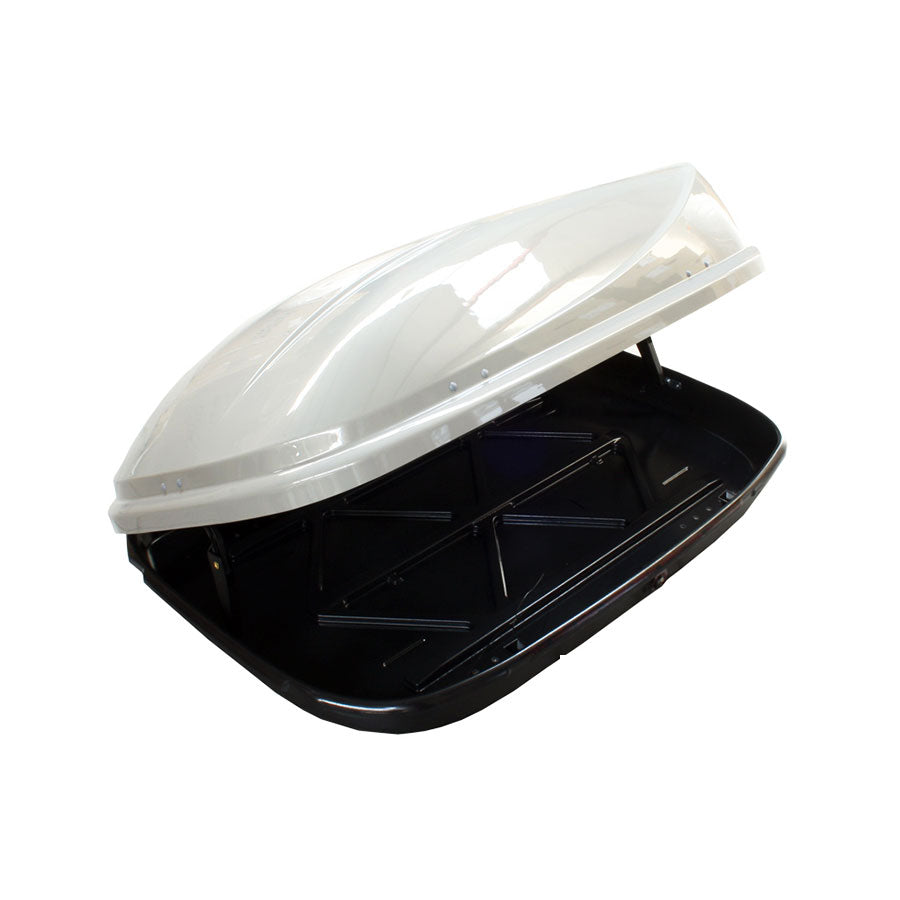 360 LITRE WHITE ROOFBOX WITH LOCK