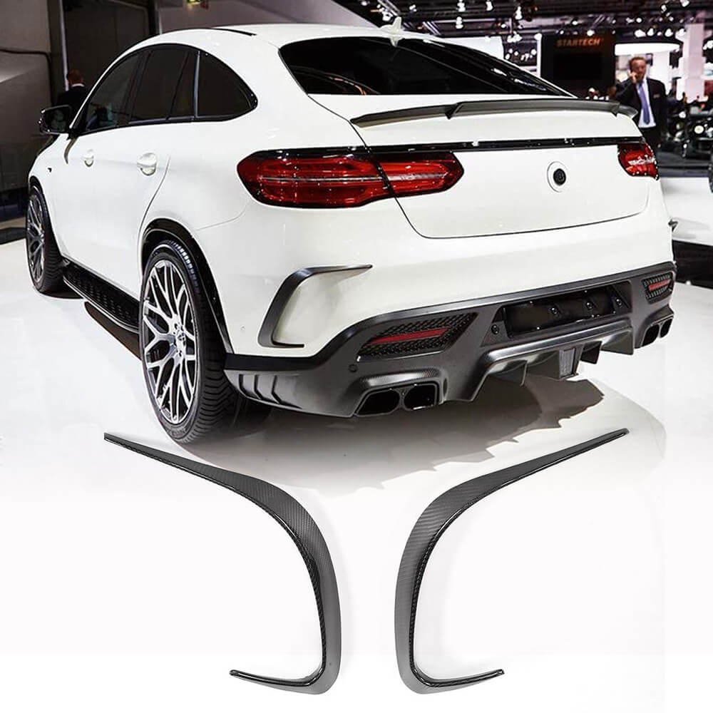 C292 GLE COUPE CARBON FIBER REAR BUMPER CANARDS