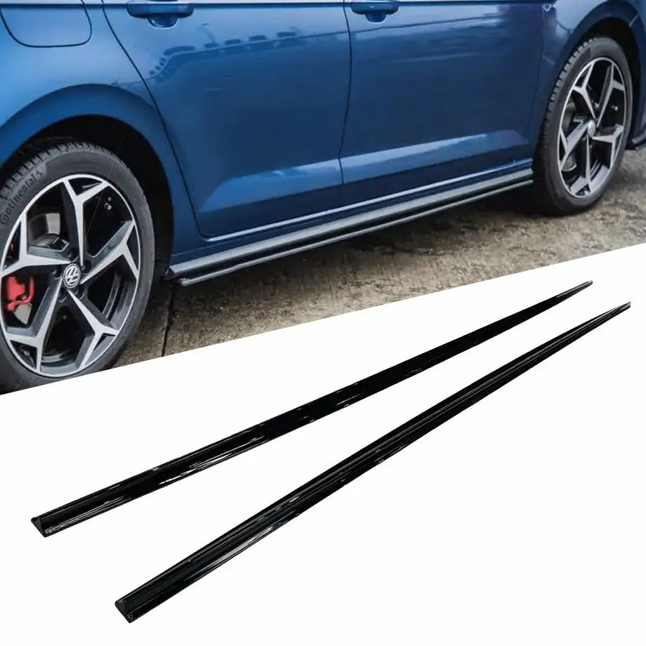 POLO 8 AW GTI STYLE GLOSS BLACK SIDE SKIRTS