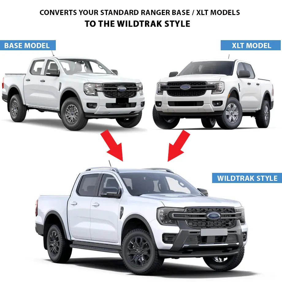 FORD RANGER TO NEXT GEN WILDTRAK CONVERSION BODY KIT – Karbon Auto