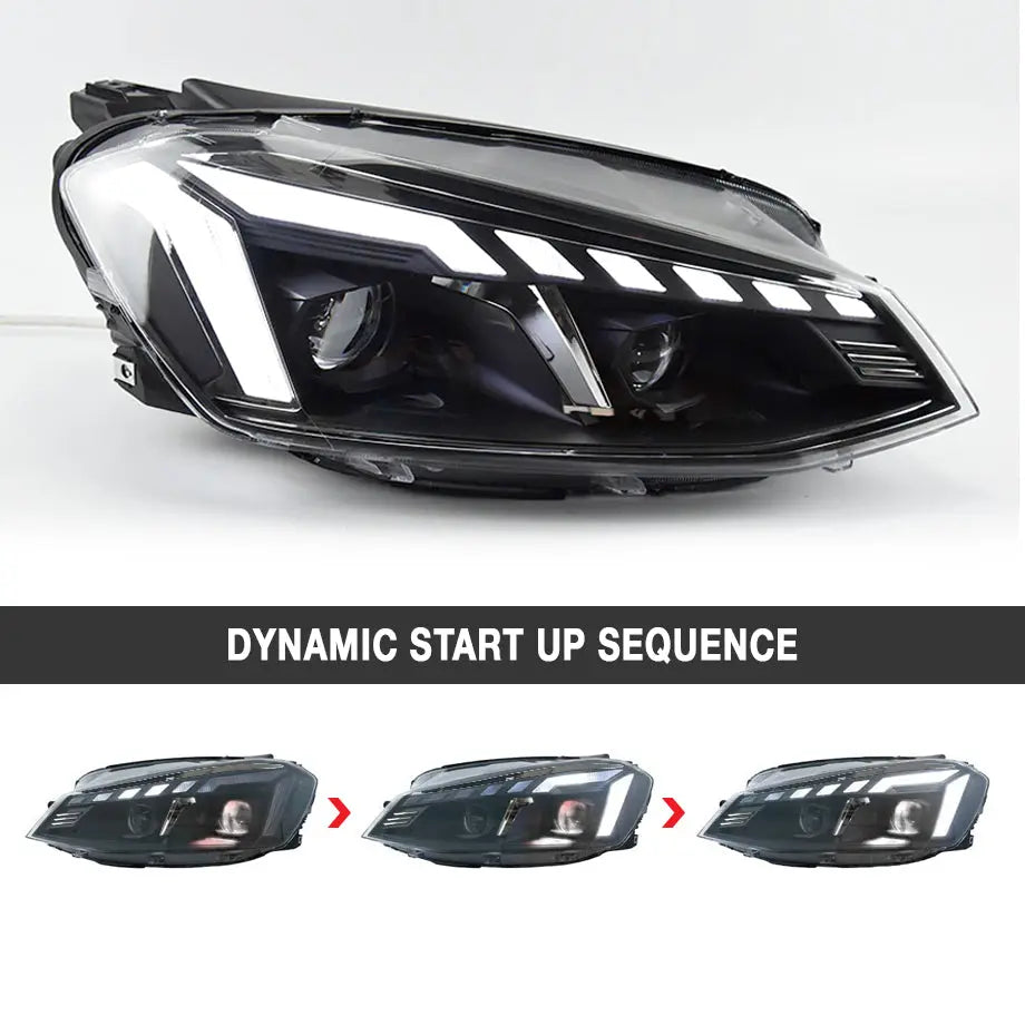 GOLF 7 AUDI STYLE LED PROJECTOR HEADLIGHT