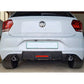 POLO 8 AW TSI KARBEL STYLE GLOSS BLACK REAR DIFFUSER WITH REFLECTOR