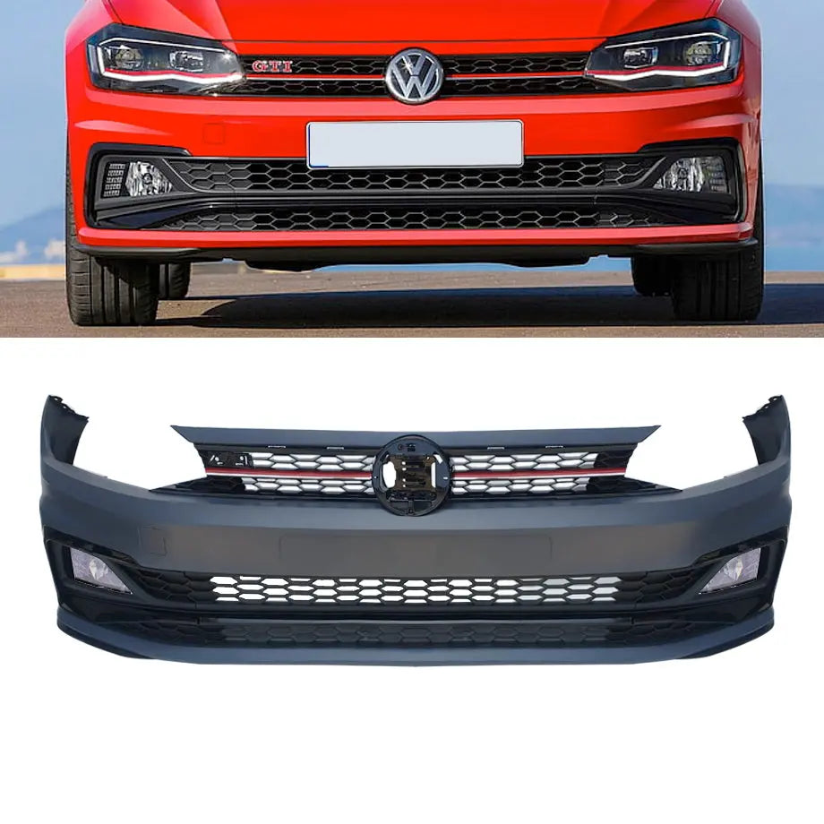 Plastic Front POLO 8 AW GTI STYLE FRONT BUMPER UPGRADE – Karbon Auto