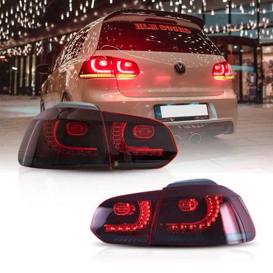 GOLF 6 VLAND LED TAIL LIGHTS WITH AMBER SEQUENTIAL TURN SIGNAL