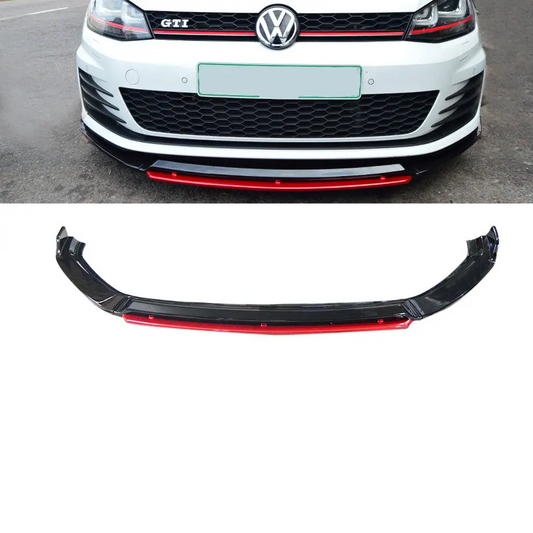 GOLF 7 / 7.5 GTI GLOSS BLACK MAXTON STYLE FRONT LIP