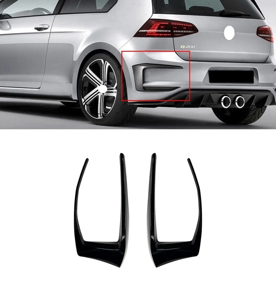Golf R400 Rear GOLF 7 R400 STYLE REAR BUMPER CANARDS – Karbon Auto