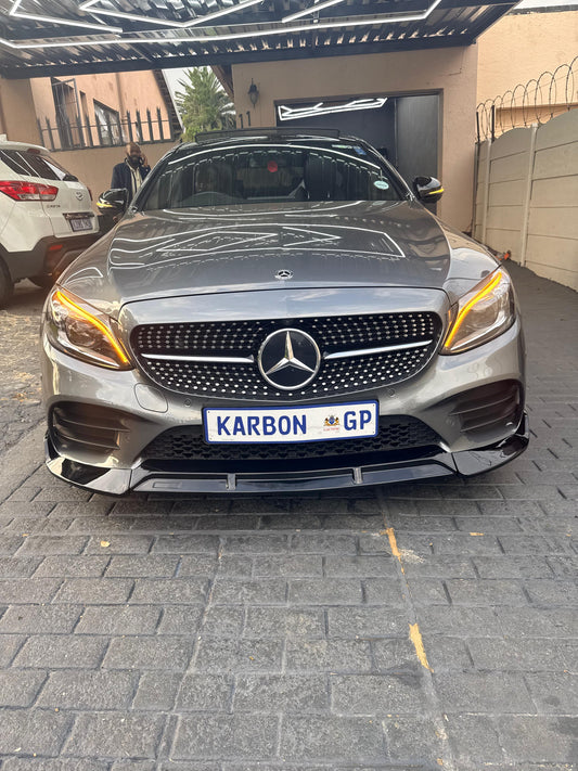 MERC W205 C-CLASS BRABUS STYLE FRONT LIP