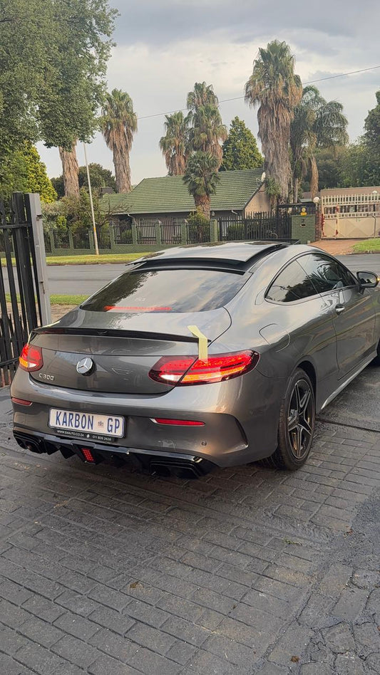 MERC W205 C-CLASS COUPE F1 LED BRABUS STYLE DIFFUSER