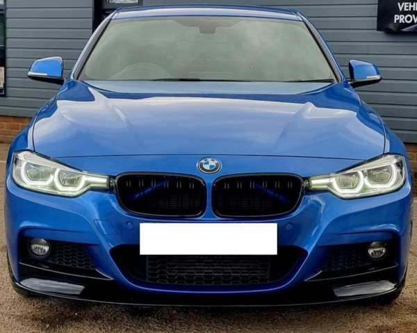 F30 3-SERIES M PERFORMANCE STYLE MATTE BLACK FRONT LIP