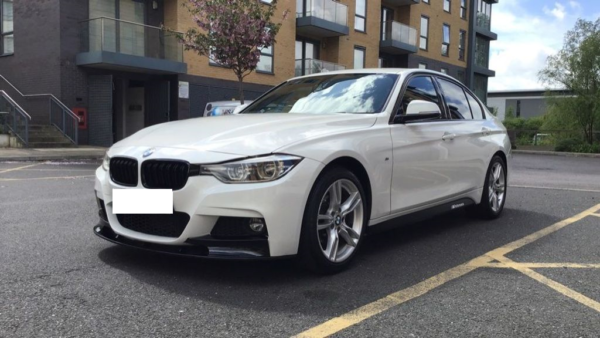 F30 3-SERIES M PERFORMANCE STYLE MATTE BLACK FRONT LIP