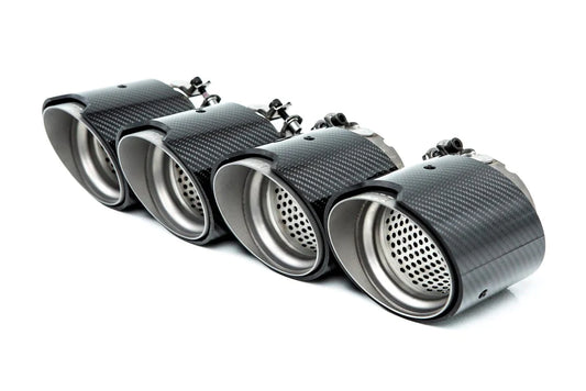 G8X M PERFORMANCE STYLE CARBON FIBRE EXHAUST TIPS