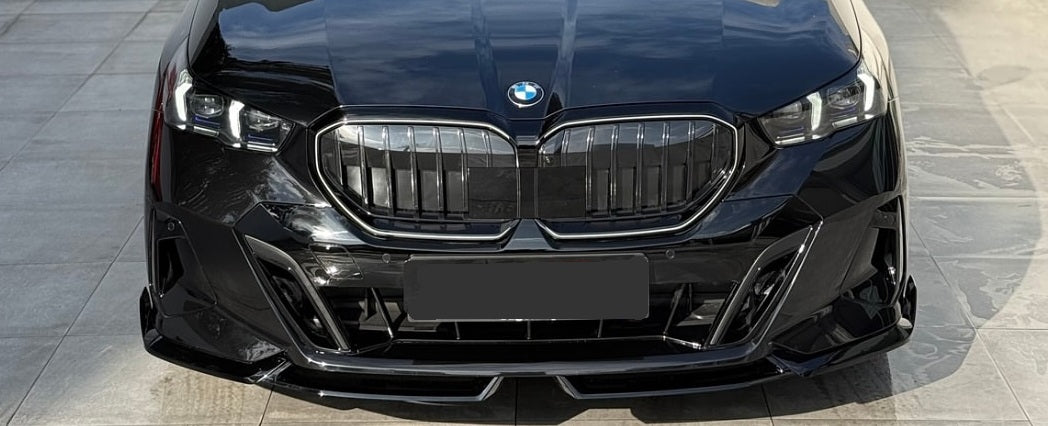 BMW I5 5 SERIES G60 G61 GLOSSY BLACK LIP SPLITTER FOR 2024