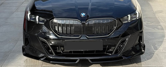 BMW I5 5 SERIES G60 G61 GLOSSY BLACK LIP SPLITTER FOR 2024