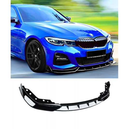G20 (3-SERIES) COMPETITION STYLE GLOSS BLACK FRONT SPOILER