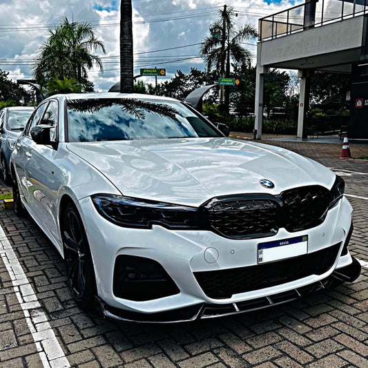 G20 (3-SERIES) COMPETITION STYLE GLOSS BLACK FRONT SPOILER