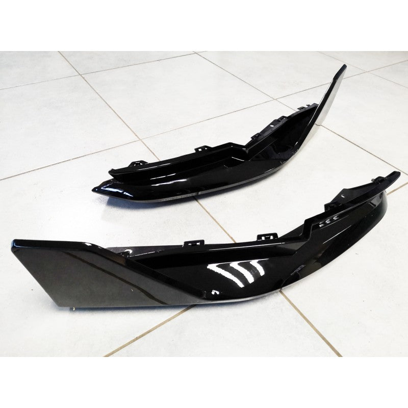 G82 M4 MP STYLE GLOSS BLACK REAR SPLITTERS