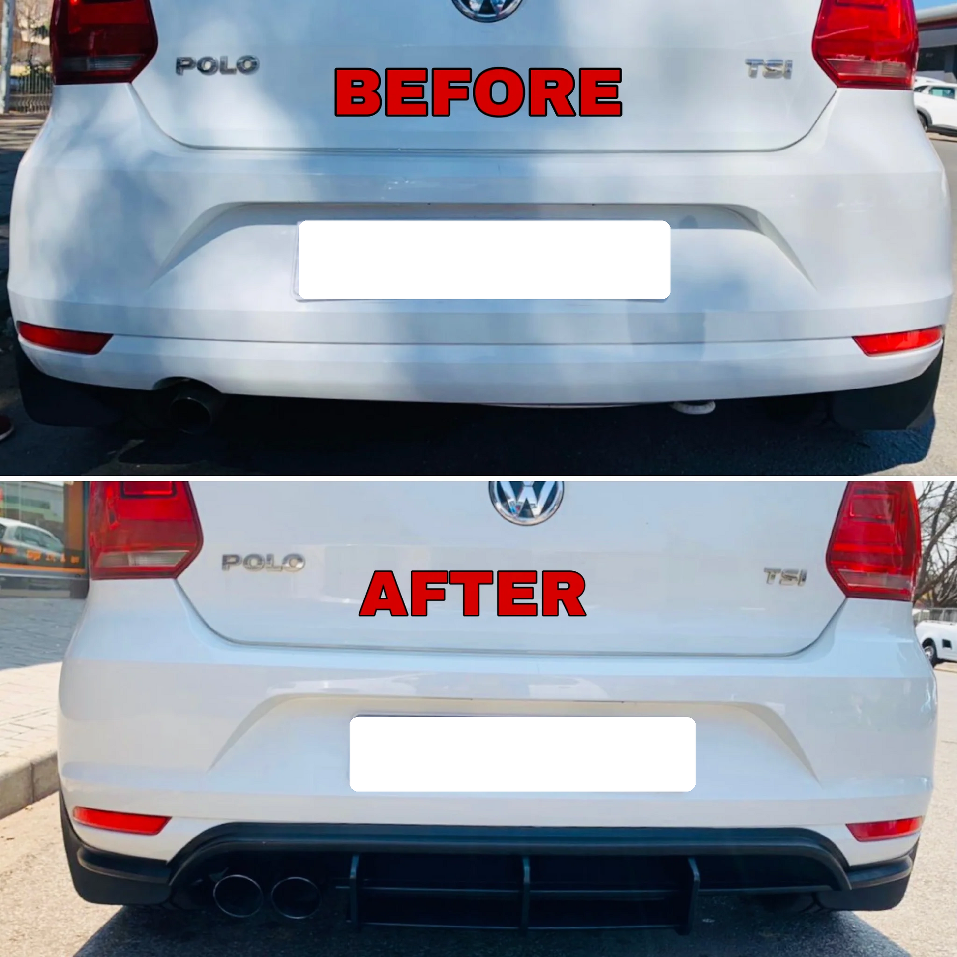 Rear Bumper Polo R Gti POLO TSI GTI-STYLE REAR DIFFUSER – Karbon Auto