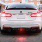 F30 3-SERIES F1 LED GLOSS BLACK DIFFUSER - DUAL SPLIT OUTLET