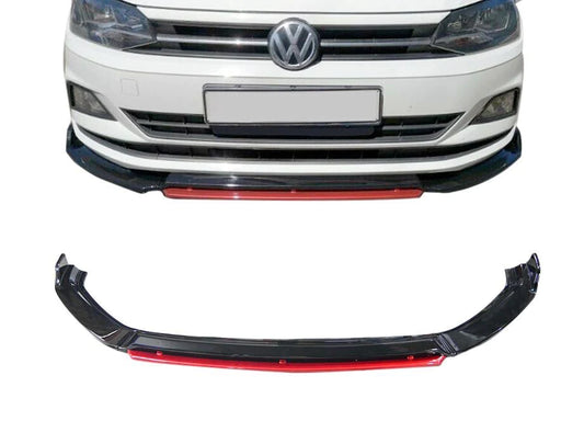 POLO 8 AW GLOSS BLACK FRONT LIP WITH RED LIP (4PC)