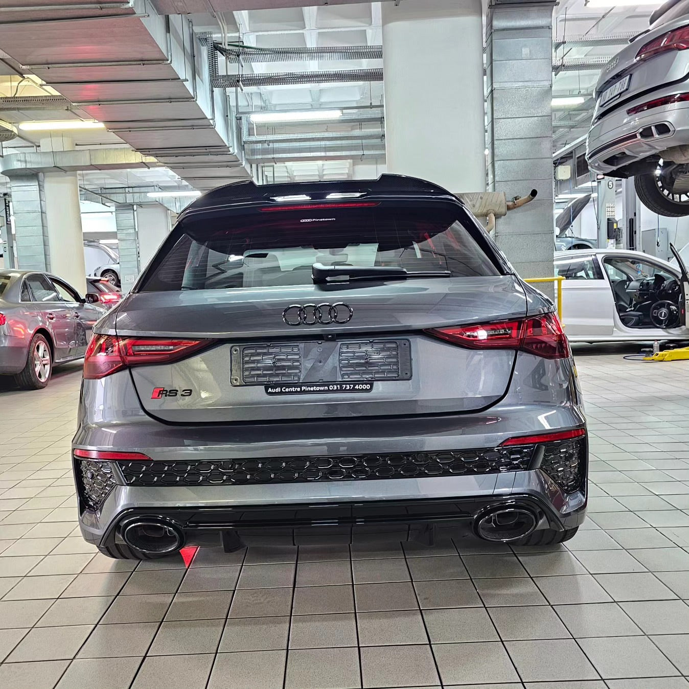 S3 RS3 8Y CARBON FIBER ROOF SPOILER HATCH