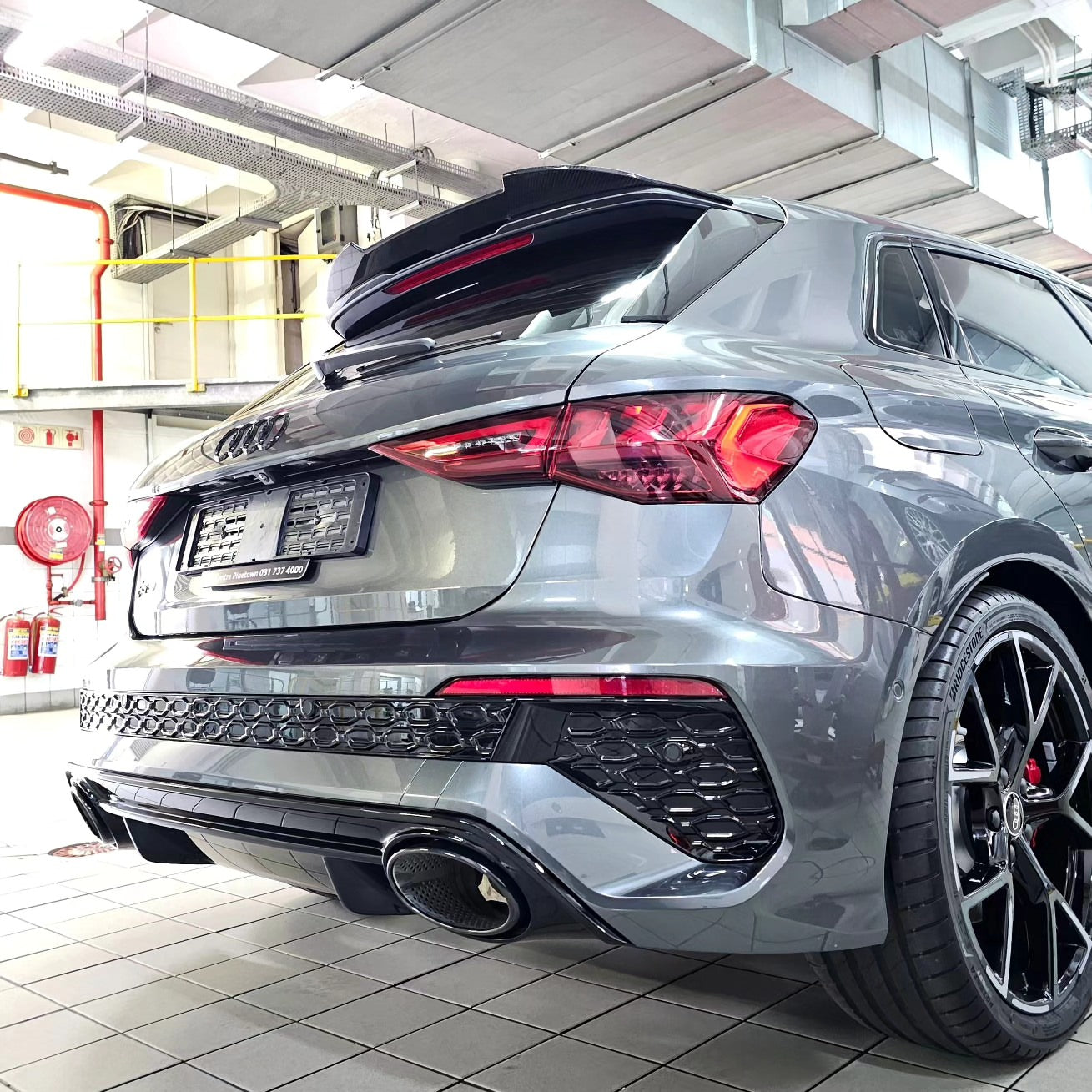 S3 RS3 8Y CARBON FIBER ROOF SPOILER HATCH