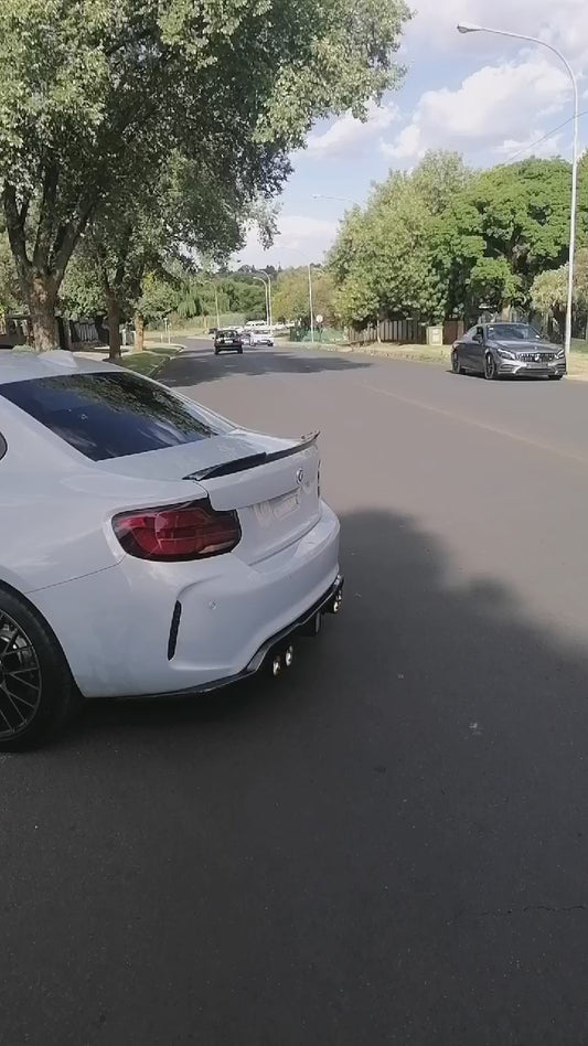 F87 M2 F1 STYLE LED CARBON FIBRE DIFFUSER