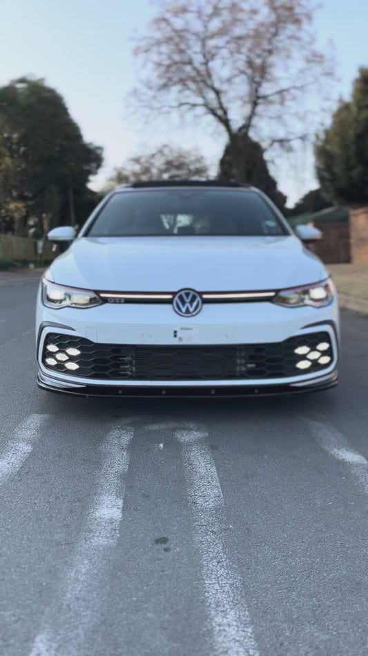 GOLF 8 GTI MAXTON STYLE 3-PIECE  FRONT LIP