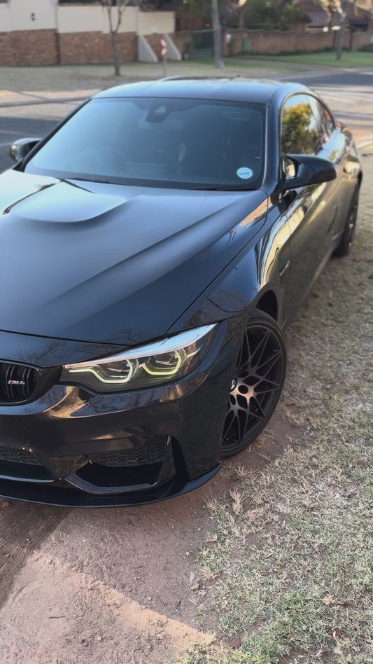 F80 M3 / F82 M4 M PERFORMANCE STYLE GLOSS BLACK FRONT LIP