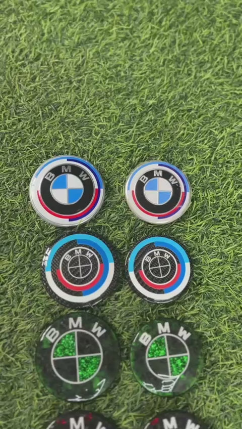 BM CARBON BADGE SET