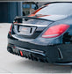 MERC W205 C-CLASS SEDAN F1 LED BRABUS STYLE DIFFUSER