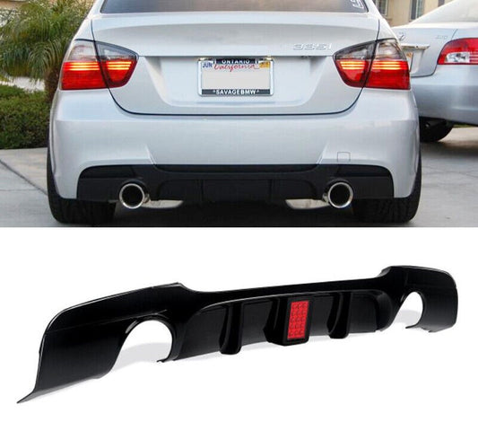 E90 3-SERIES F1-STYLE GLOSS BLACK DIFFUSER