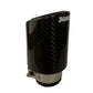 AKRAPOVIC STYLE BLACK CARBON FIBRE SINGLE EXHAUST TIP