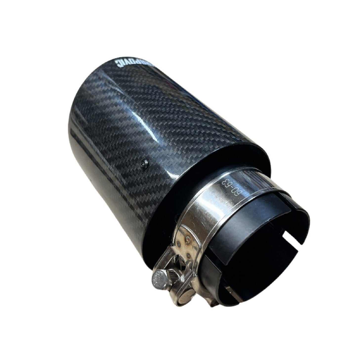 AKRAPOVIC STYLE BLACK CARBON FIBRE SINGLE EXHAUST TIP