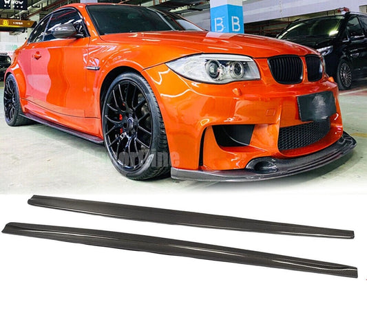 E82 1M CARBON FIBER SIDE SKIRT EXTENSION