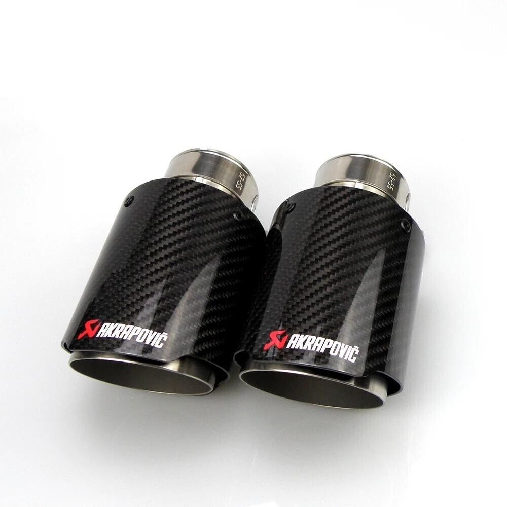 F8X AKRAPOVIC STYLE CARBON FIBRE SINGLE EXHAUST TIP