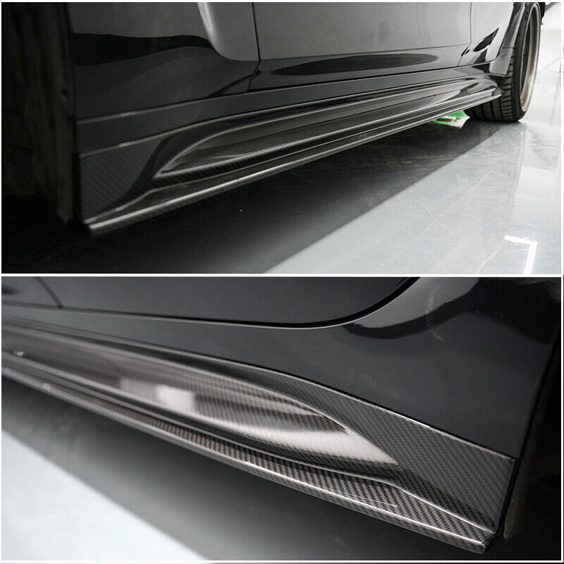 G80 M3 CARBON FIBRE 3D STYLE SIDE SKIRT EXTENSIONS