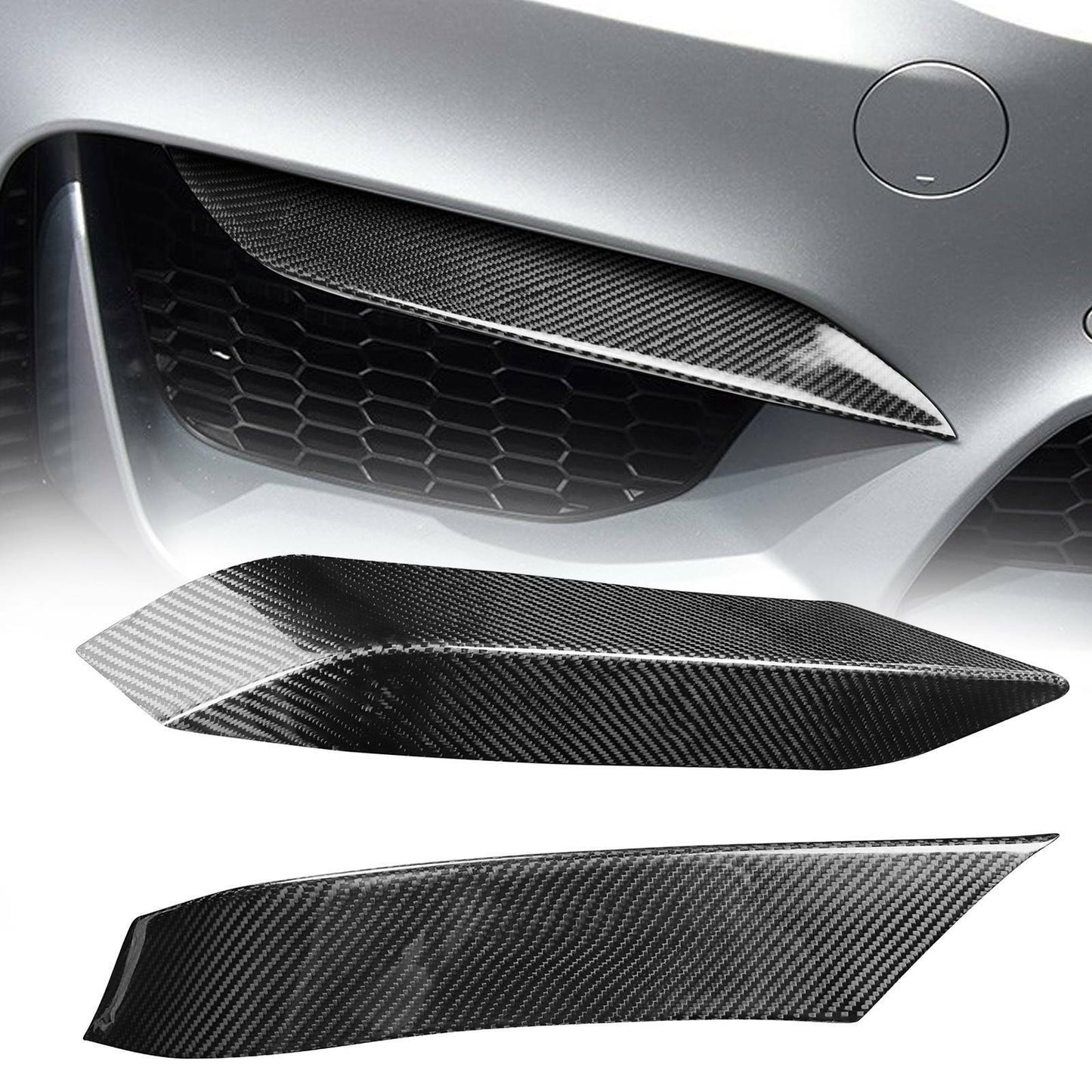 F80 M3 / F82 M4 CARBON FIBRE FRONT BUMPER INSERTS