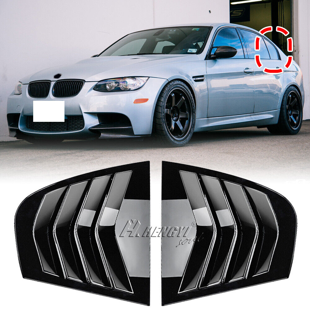 E90 3-SERIES GLOSS BLACK SIDE WINDOW LOUVER