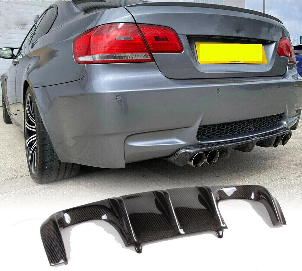 E92 M3 V1-STYLE CARBON FIBER REAR DIFFUSER