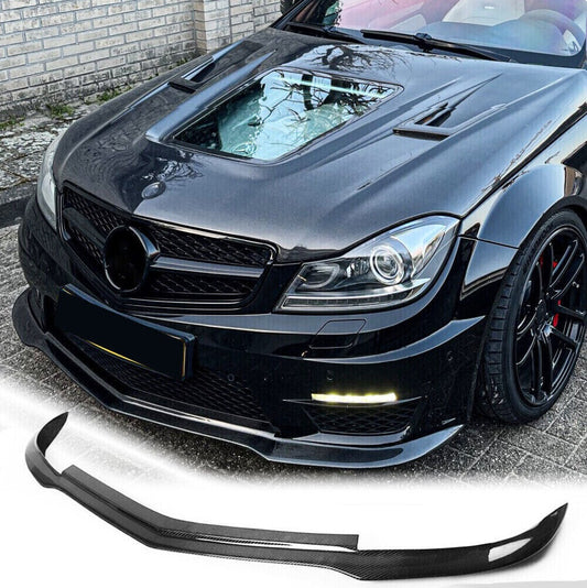 MERC W204 C63 FACELIFT GH STYLE CARBON FIBRE FRONT LIP