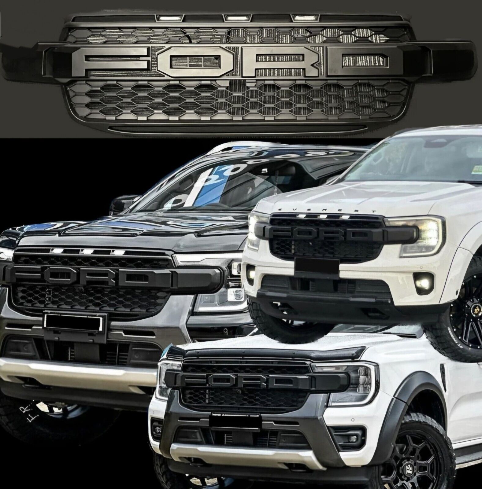 FORD RANGER NEXT GEN RAPTOR STYLE LED UPGRADE GRILLE – Karbon Auto