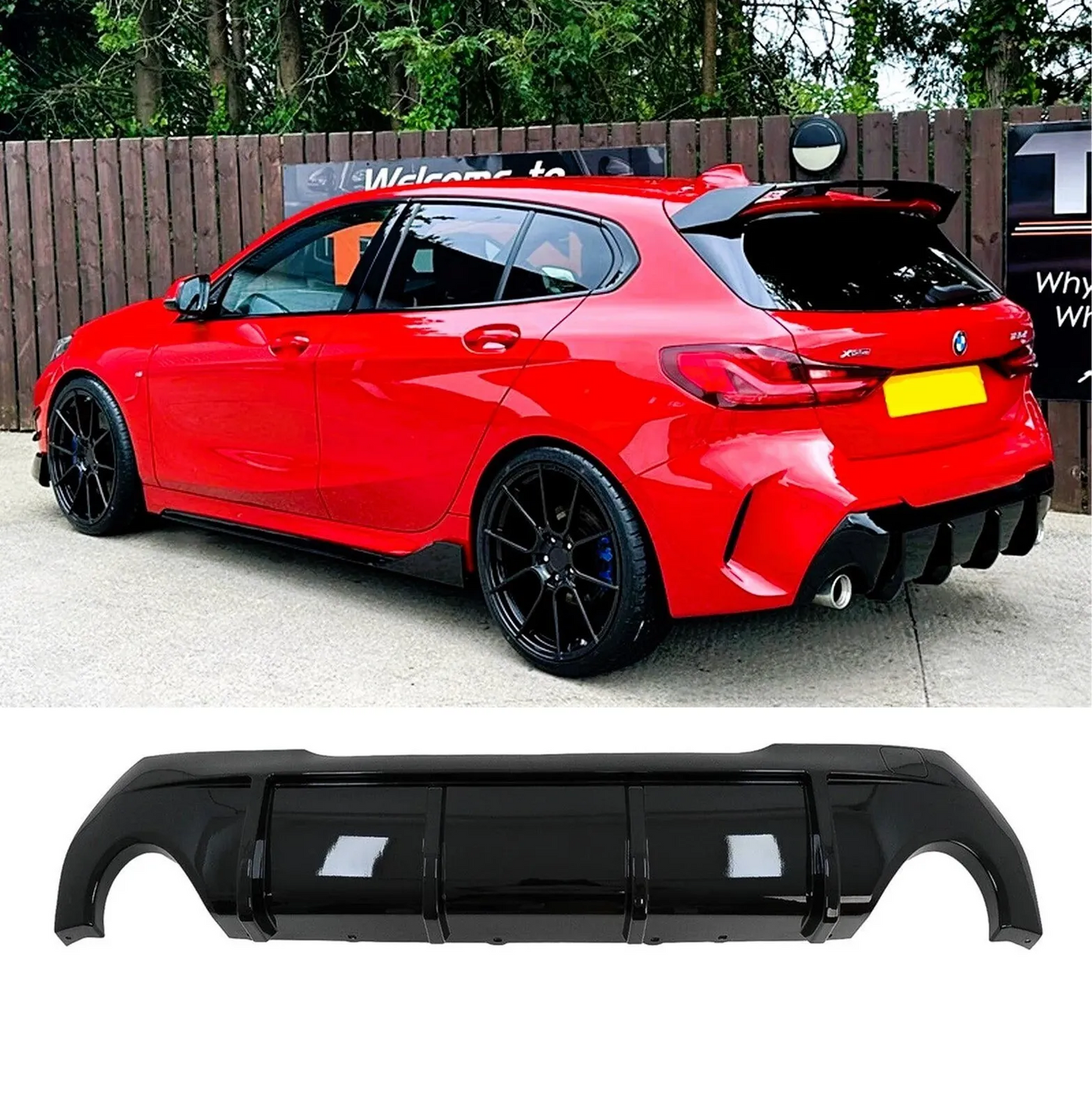 F40 M PERFORMANCE STYLE REAR DIFFUSER