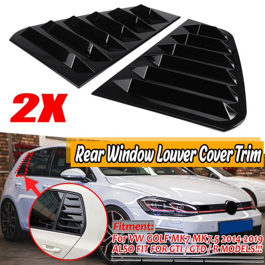 GOLF 7 / 7.5 GLOSS BLACK SIDE WINDOW LOUVER