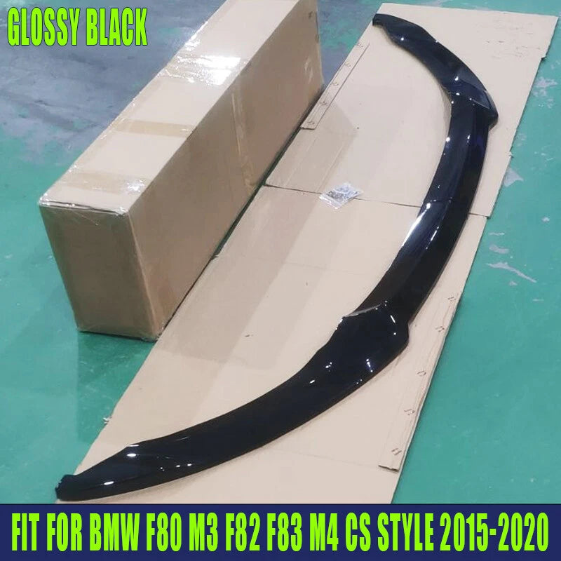 F80 M3 / F82 M4 V-STYLE GLOSS BLACK FRONT LIP
