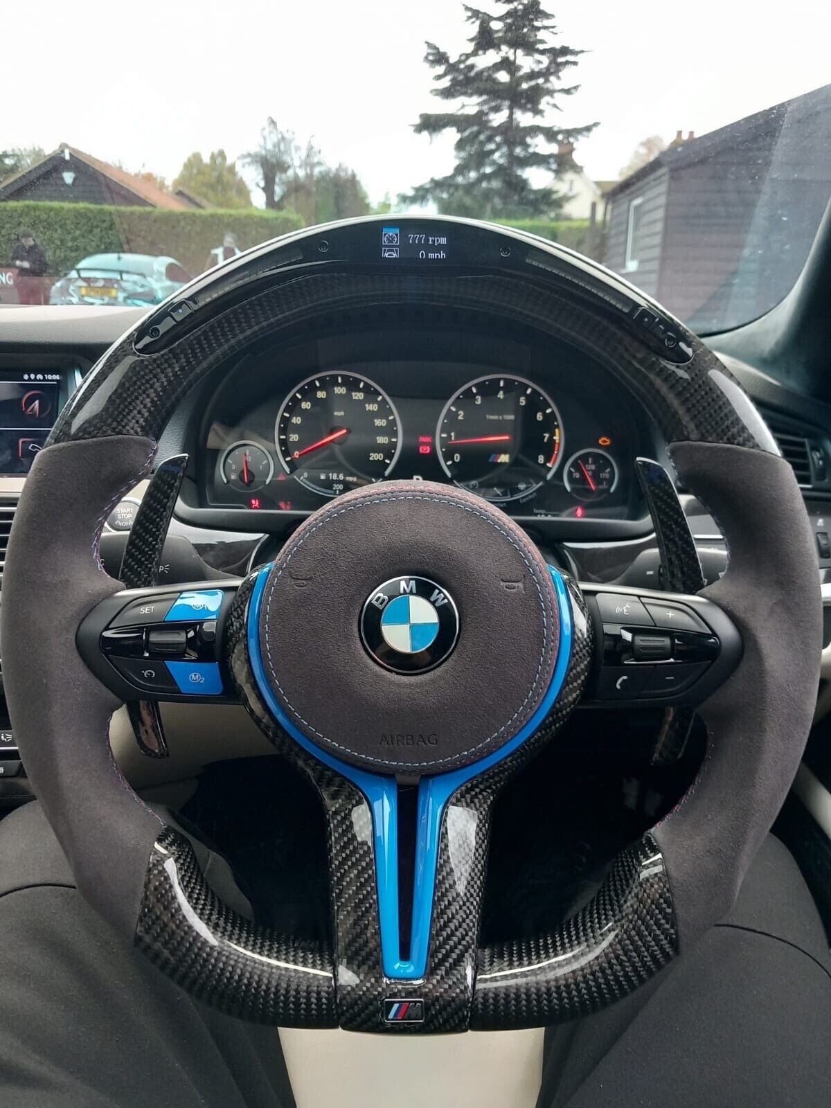 F-SERIES CARBON FIBER STEERING WHEEL WITH LED DISPLAY