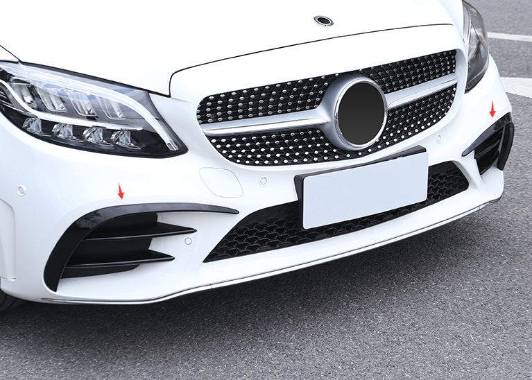 MERC W205 C-CLASS 6-PC FRONT BUMPER CANARDS