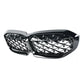 G20 3-SERIES DIAMOND GLOSS BLACK KIDNEY GRILLES