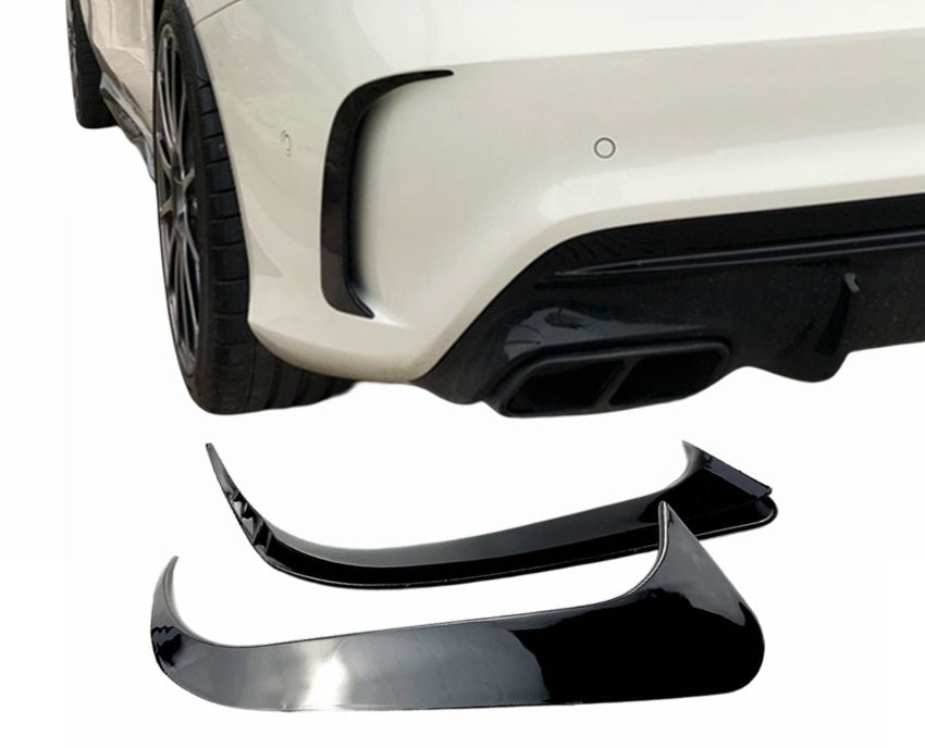 MERC W117 CLA REAR BUMPER CANARDS