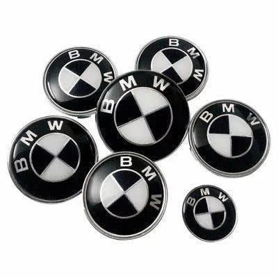 BMW BLACK & WHITE BADGE SET