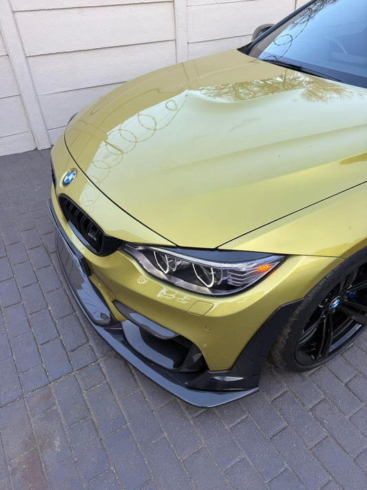 F80 M3 / F82 M4 CARBON FIBER HEADLIGHT EYELIDS